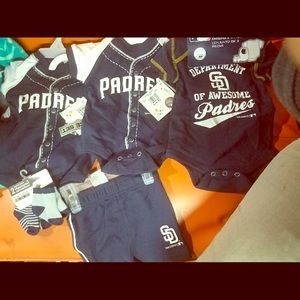 SOLD/Padres baby clothes